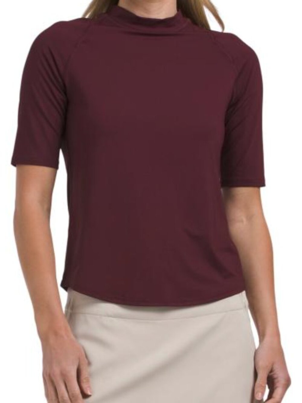 Greyson Short Sleeve Sienna Top Deep Red M